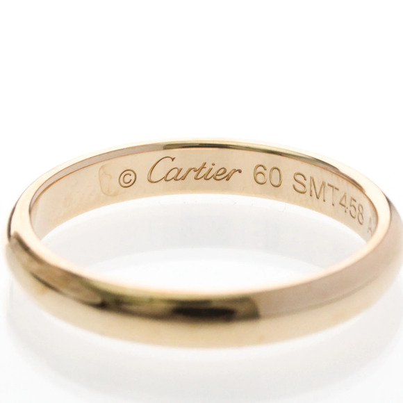 Cartier Love Ring 18K Yellow Gold 3 Diamonds Band Size 60  CARTIER Authentic 18k Gold Ring